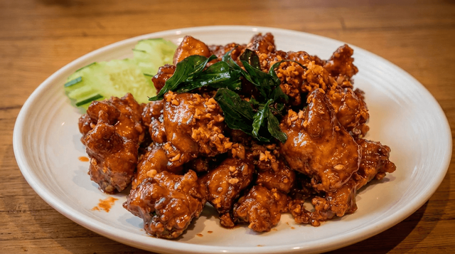 L - Orange Chicken.