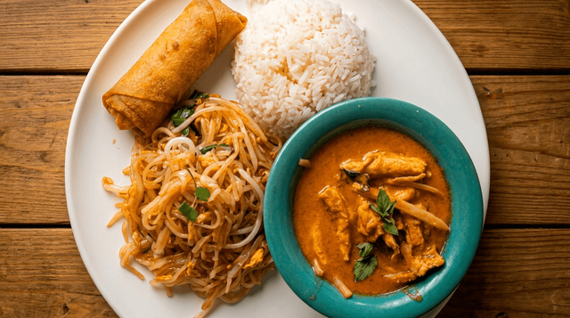 Combo A: Red Curry.