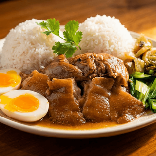 Stewed Pork Hock with Rice