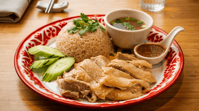 Hainan Chicken Rice.