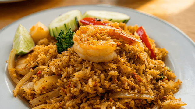 Yellow Curry Fried Rice.