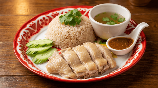 Hainan Chicken Rice.