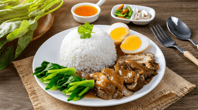 Stewed Pork Hock with Rice.