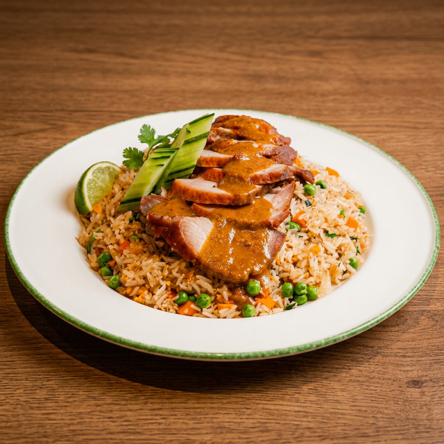 BBQ Pork Fried Rice (Party Tray).